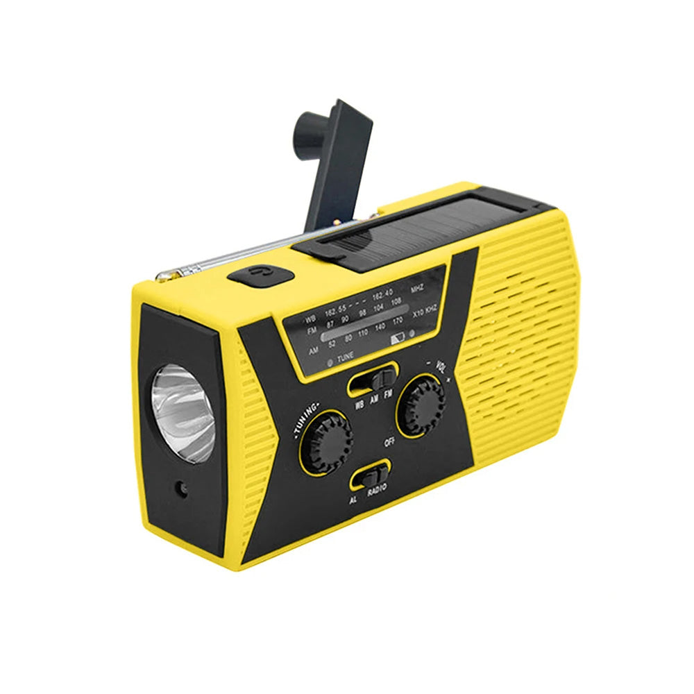 Radio de Emergencia Solar Portátil Recargable 2000 mAh