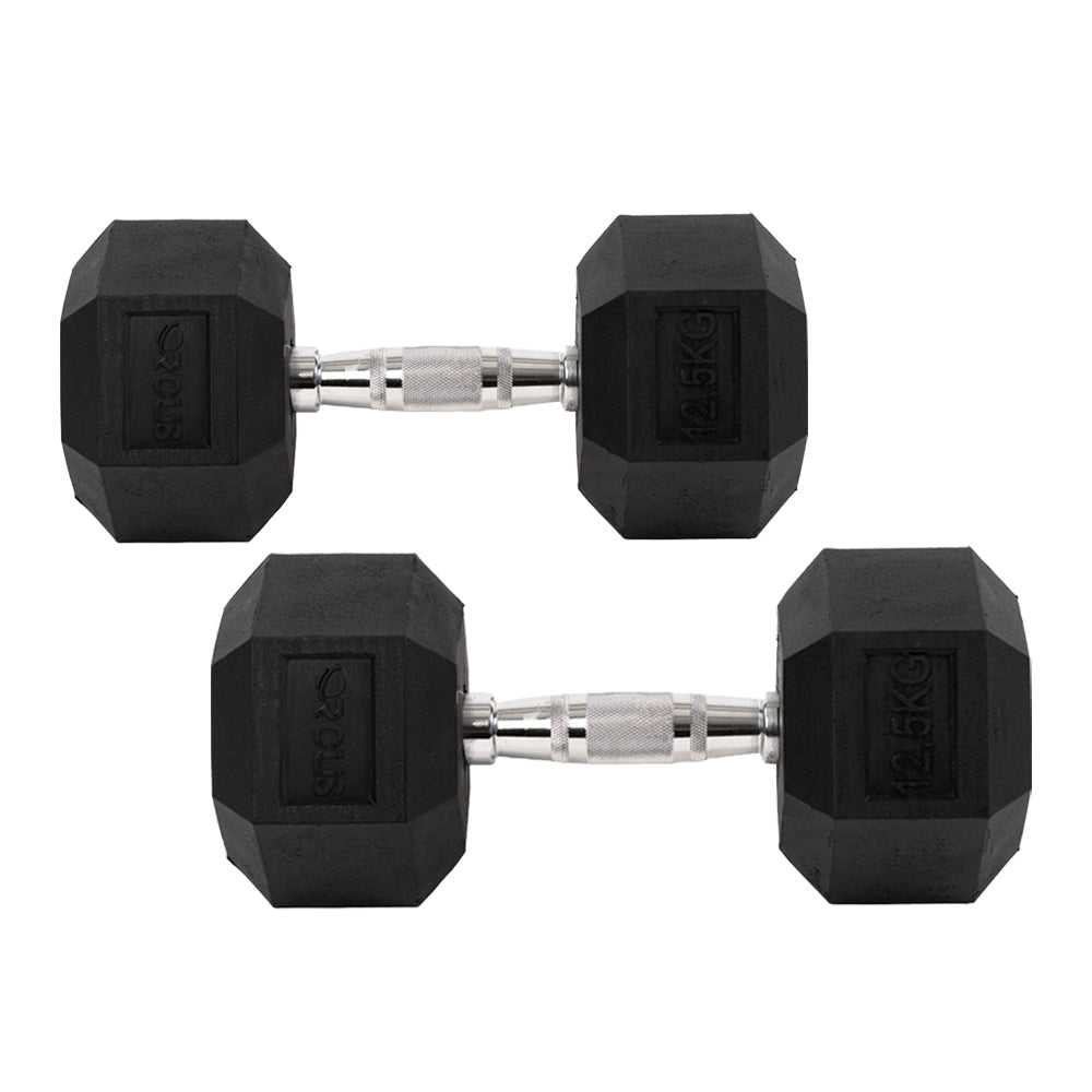 Pack Orcus 2 Mancuernas Hexagonal 12.5 kg (25 kg Total)
