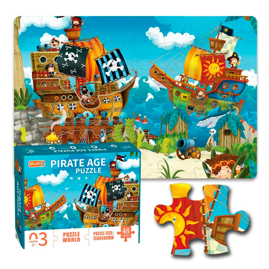 Puzzle "Duelo Pirata" Rompecabezas 48 Pcs. Jumbo (75x50cm)
