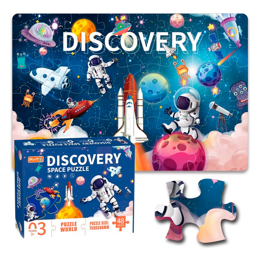 Puzzle "Descubre el Espacio" Rompecabezas 48 Pcs. Jumbo (75x50cm)
