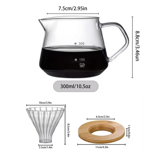 Set Cafetera Tornasol V60 300ml