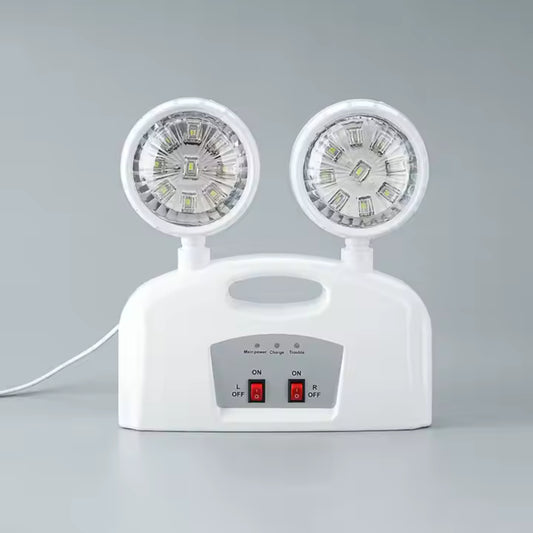 Luz Lampara de Emergencia Led Angulo Ajustable Doble Foco