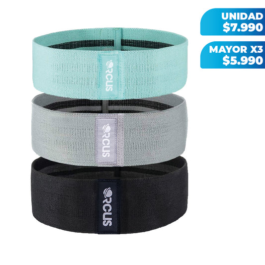 Pack X3 Bandas Tela Booty Bands - Turquesa