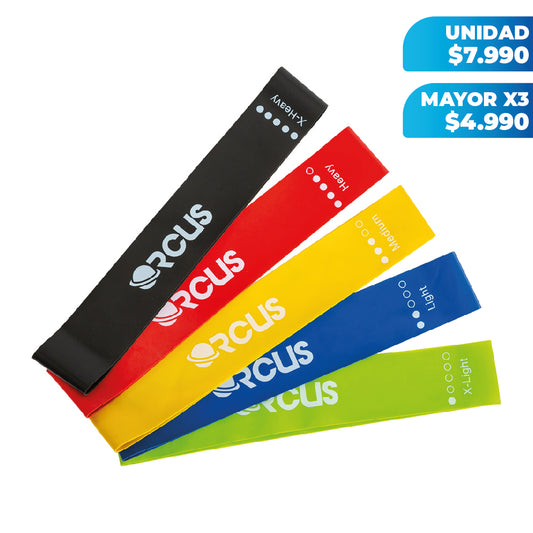 Pack X3 Bandas Loop Circulares Set De 5