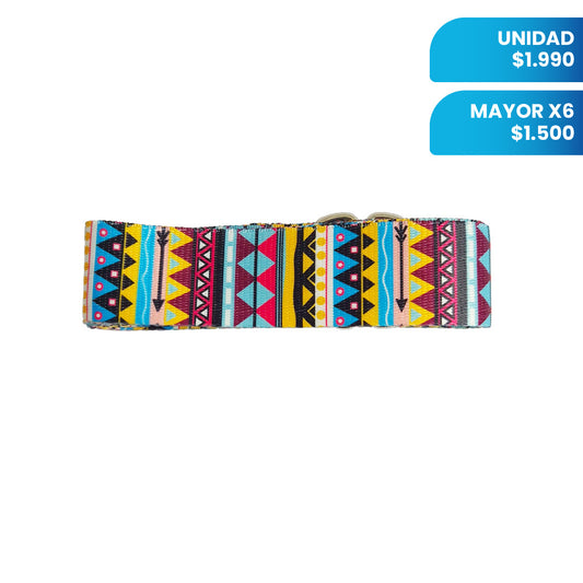 Pack X6 Cinto Para Yoga 180cm Diseños