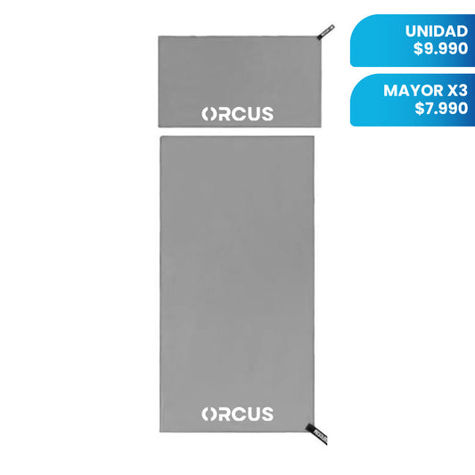 Pack X3 Set 2 Toallas De Microfibra Orcus