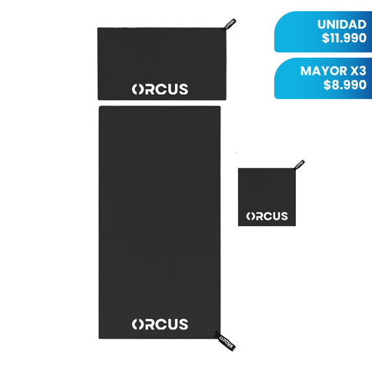 Pack X3 Set 3 Toallas De Microfibra Orcus