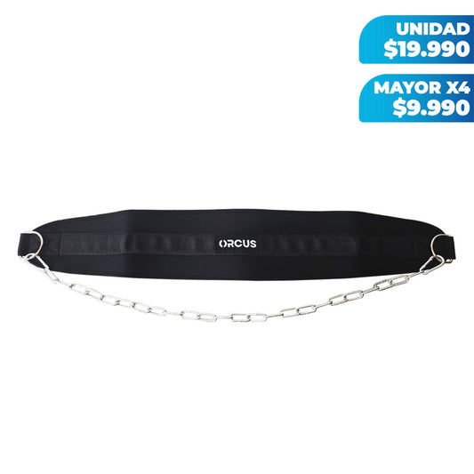 Pack X4 Cinturón de Levantamiento con Cadena para Lastre
