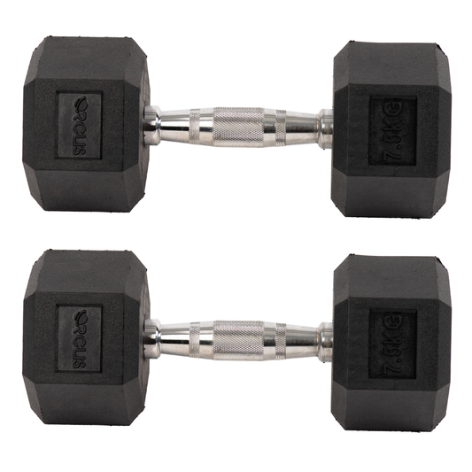 Pack Orcus 2 Mancuernas Hexagonal 7,5 kg (15 k Total)