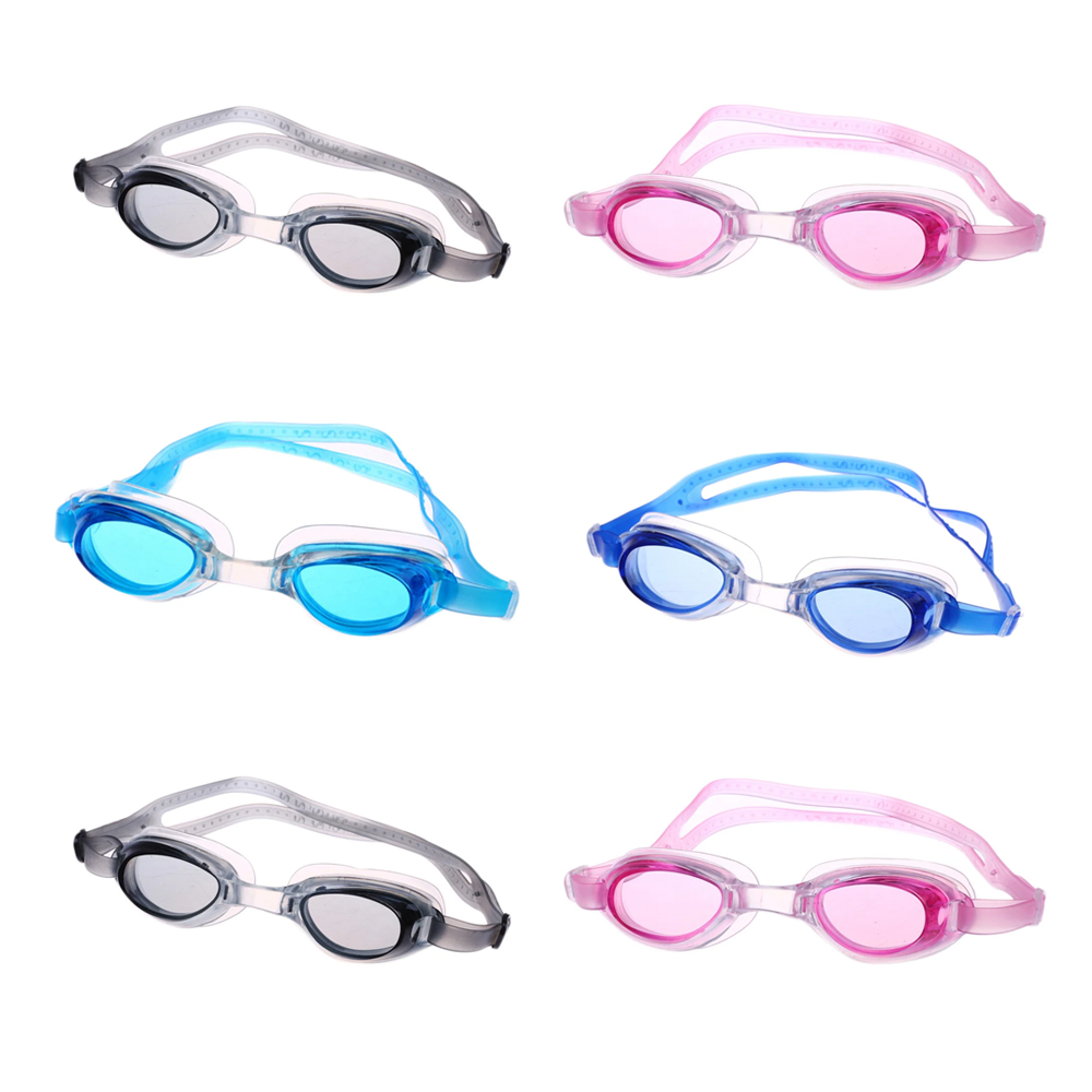 Pack X6 Lentes Natación Policarbonato Uv + Tapones