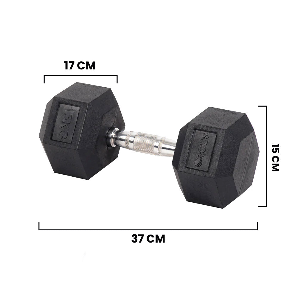 Mancuerna Hexagonal Orcus 15kg (Unidad)