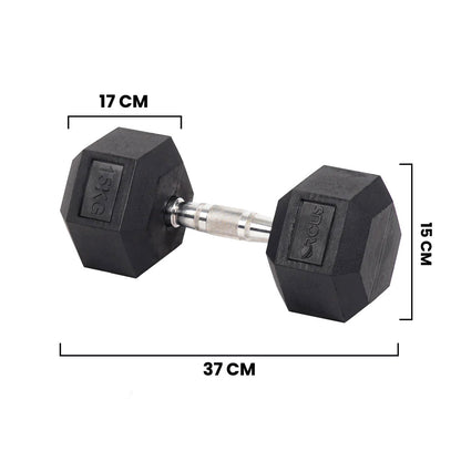 Mancuerna Hexagonal Orcus 15kg (Unidad)